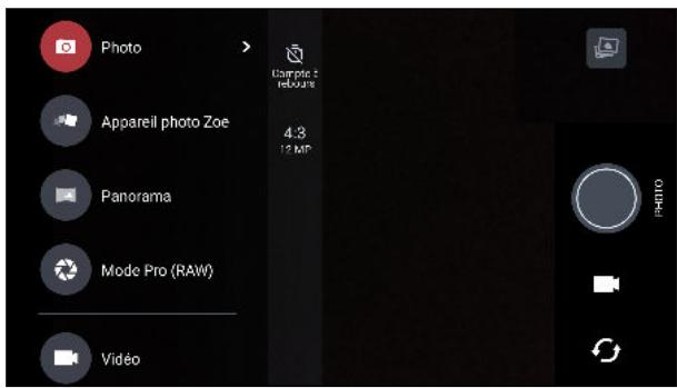 HTC UULTRABLANC 64G - Choisisr un mode de capture - 1