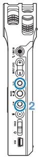 ZOOM H1/MB - Réglage du niveau de sortie - 3