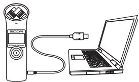 ZOOM H1/MB - Branchement à un ordinateur - 1