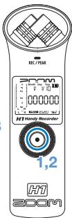 ZOOM H1/MB - Déactualisation des touches - 3
