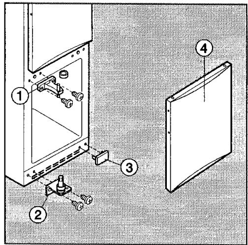 MIELE KT 3428 SDED/DF - Inversion du sens d'ouverture de porte - 3