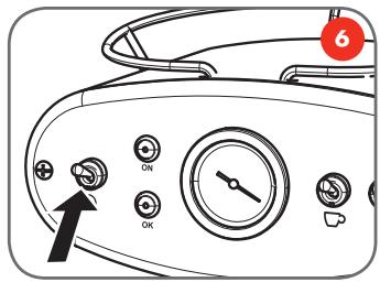 ILLY X1 IPSO ROUGE 6580 - allumage et arrêt - 6