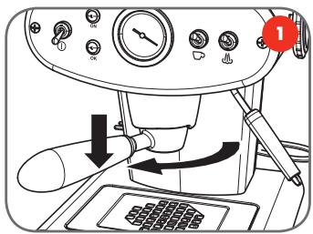 ILLY X1 IPSO ROUGE 6580 - préparation du café - 1