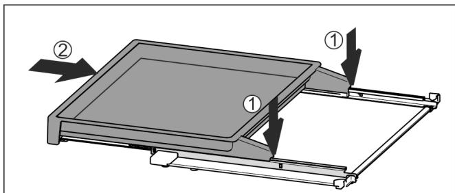 LIEBHERR REFRIGERATEURRE5220-20 - Insérer la cordure téléscopique - 1