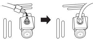 CAEL DARTY - Connexion du tuyau d'eau à l'appareil - 1
