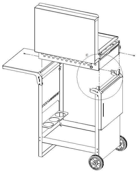 PLANCH ATOUT 600 PRIV - Montage de l'appareil de cuisson sur chariot : - 5