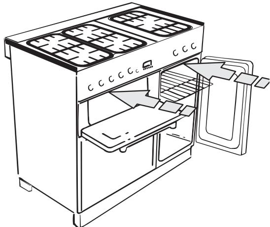 FALCON CLAS90 NGCR/BEU CREM - Placement de la cuisineire - 1