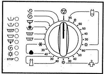 DE DIETRICH LZ 9619 E2 - Sélection du programme de lavage - 1