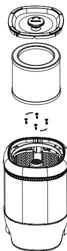 BREVILLE BAP007X01 - COME SOSTITUIRE IL FILTRO TRUE HEPA - 4