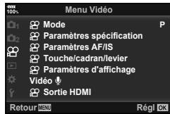 OLYMPUS E-M1 MARK 2 - Utilisation du Menu Video - 1