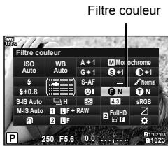OLYMPUS E-M1 MARK 2 - Application d'effets de filtrer à des photos monochromes (Filtre couleur) - 1