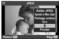 OLYMPUS E-M1 MARK 2 - Réglage d'un ordre de transfert sur des images (Partage ordres) - 1