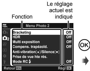 OLYMPUS E-M1 MARK 2 - Opérations de menu de base - 3