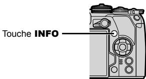 OLYMPUS E-M1 MARK 2 - Commutation de l'affichage des informations - 1