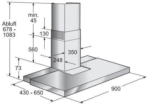 GAGGENAU AW 560-191 - - Accessoires de pose pour mode évacuation. - 2