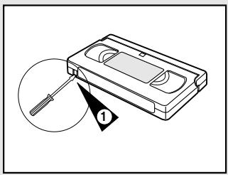 TOSHIBA V733EF - Protégez une cassette enregistrée - 1