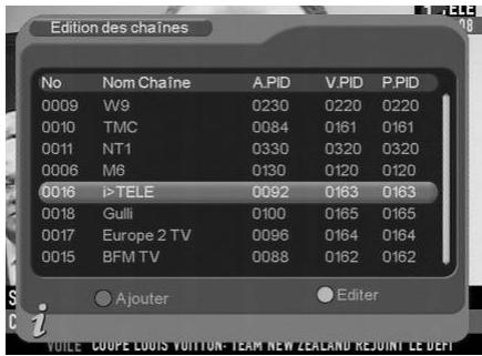 C6V PREMIO ST4 - TNT\Gestion des chaînes\Edition des chaînes - 1