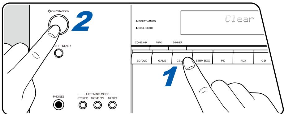 ONKYO HT-3910 - Réinitialisation de l'appareil (ceci réinitialise les paramètres de cet appareil sur leur valeur par défaut) - 1
