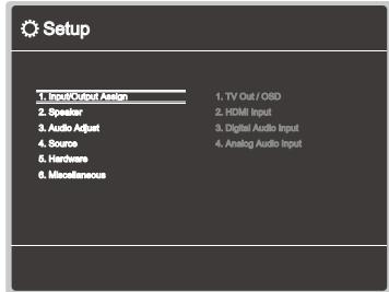 ONKYO HT-3910 - Commandes du menu - 2