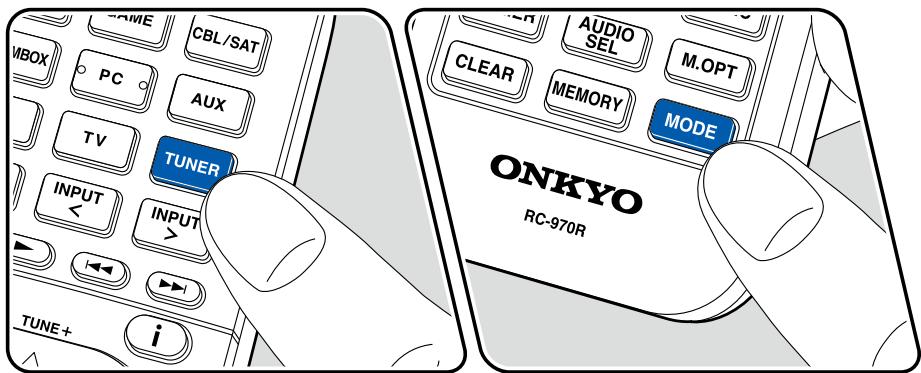 ONKYO HT-3910 - Syntonisation d'une station de radio - 1