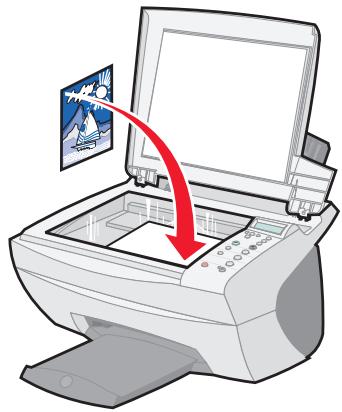 LEXMARK X5100Series - Mise en place d'un document sur la vitre du scanner - 2