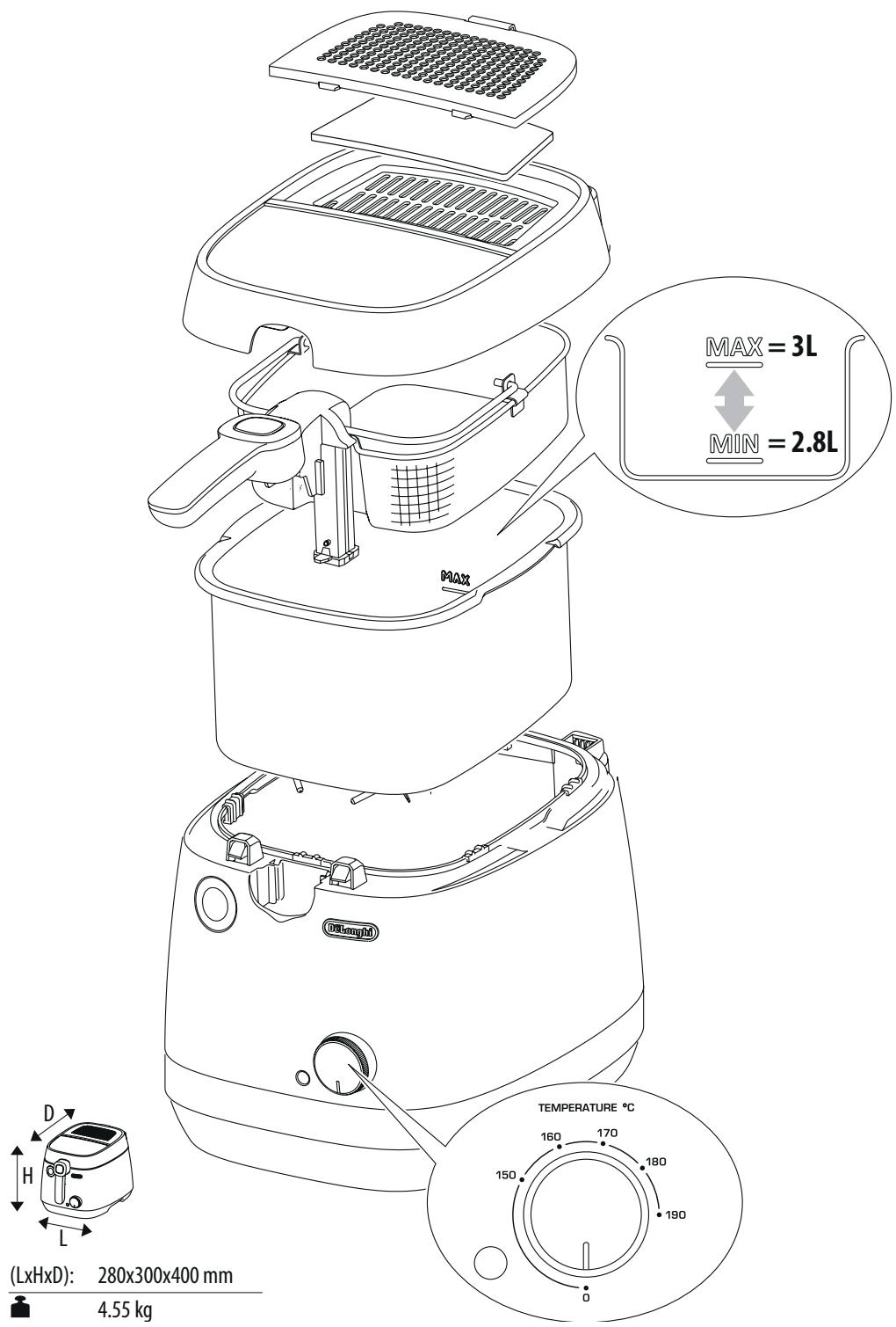 DELONGHI FRITEUSEFS8065 - 2