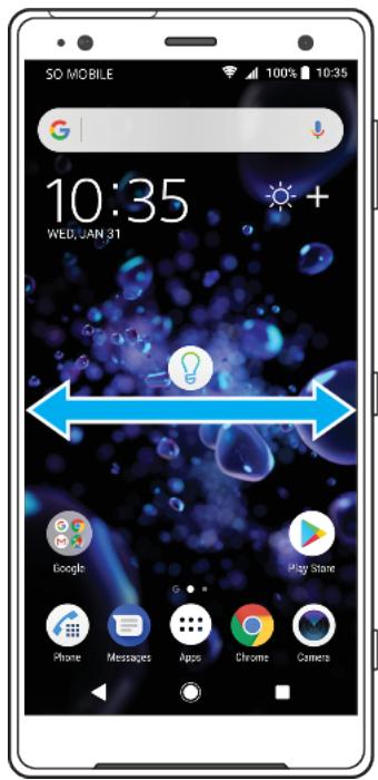 SONY xperia xz2 compact vert - Pour aller à l'écran accueil - 1