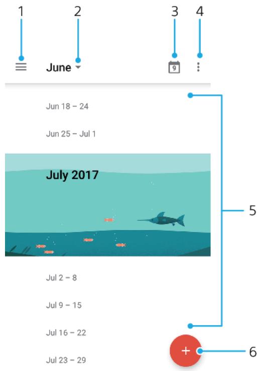 SONY xperia xz2 compact vert - Calendrier - 1