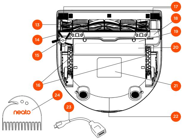 NEATO D703 - MESSAGESDUVOYANTDE LA BATTERIE: - 2