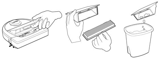 NEATO D703 - BAC À POUSSIÈRE ET FILTRES - 1