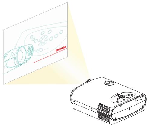 TOSHIBA TLP 250 - ON/STANDBY Appuyez sur ON/STANDBY. - 2
