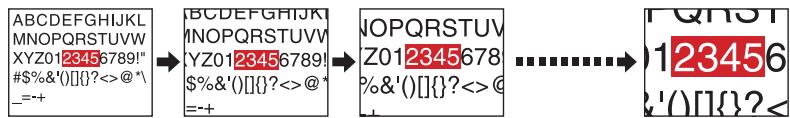 TOSHIBA TLP 250 - Appuyez sur RESIZE () . - 1