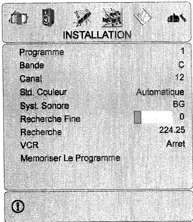 PROLINE LD3255HD - Menu Installation - 1