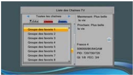 SAGEMCOM TWIN 830 HD - Créer une liste de vos chaînes favorites - 1