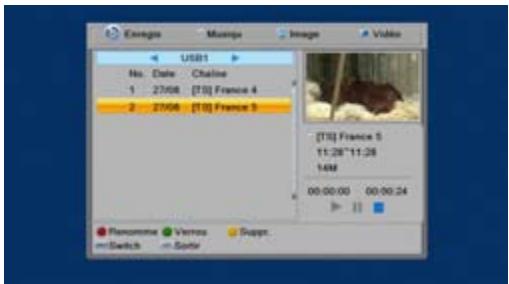 SAGEMCOM TWIN 830 HD - Lire vos enregistrements - 1