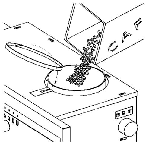 AEG PE 803 9-MC - REMPLISSAGE DU RECIPIENT CONTENANT LE CAFE EN GRAINS - 3