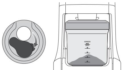 BREVILLE BCG820 - MOUTURE DANS UN RÉCEPTACLE DE MOUTURE OU FILTRE À CAFÉ ÉTAPE 1 : - 2