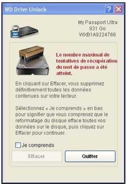 WESTERN DIGITAL DD2,5 500 ULTRA BK - A l'alde de l'utilitaire WD Drive Unlock - 3