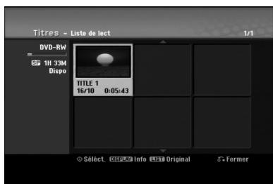 LG-GOLDSTAR RH270 - Réciation d'une nouvelle liste de lecture -RWVRAM - 3
