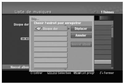 LG-GOLDSTAR RH270 - Déplacer un ou plusieurs fichiers vers un autre dossier du disque dur - 2