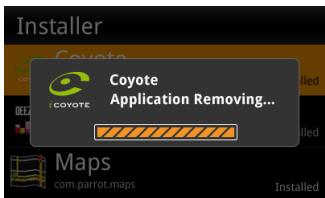 PARROT PF350002AC - Déinstaller une application - 1