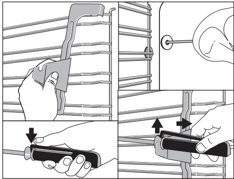 ARTHUR MARTIN AOC 68441 X - Pour que la poignée reste bien fixée sur le tournebroche, le petit arc doit être maintenu enforcé. - 2