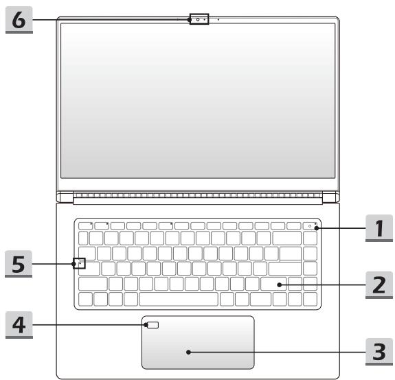 MSIPC PRESTIGE15A10SC - Vuede dessus - 1