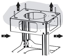 ROBLIN UNIVERS2 CENTRALE 900 - PERCAGE PLAFOND/ETAGERE - 2