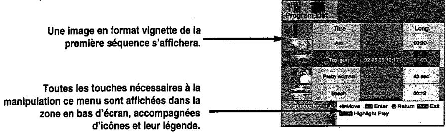 SAMSUNG DVD-H40 - Listes des émissions enregistrées - 1