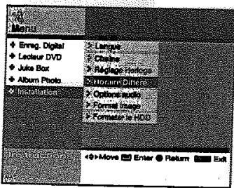 SAMSUNG DVD-H40 - réglages/paramétrage - 1