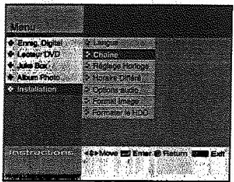 SAMSUNG DVD-H40 - Modifier la langue du menu principal - 5