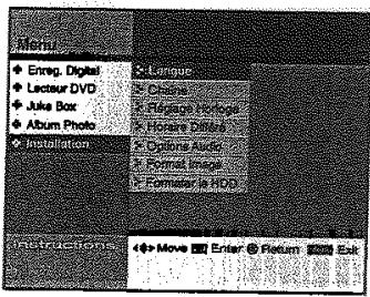 SAMSUNG DVD-H40 - Modifier la langue du menu principal - 2