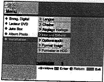 SAMSUNG DVD-H40 - réglages/paramétrage - 1
