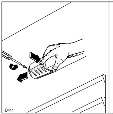 ELECTROLUX ERD34372W - Changement de l'ampoule - 1